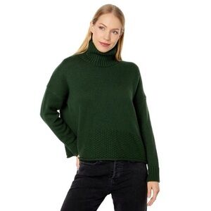 Dark Green Madewell Turtleneck Sweater